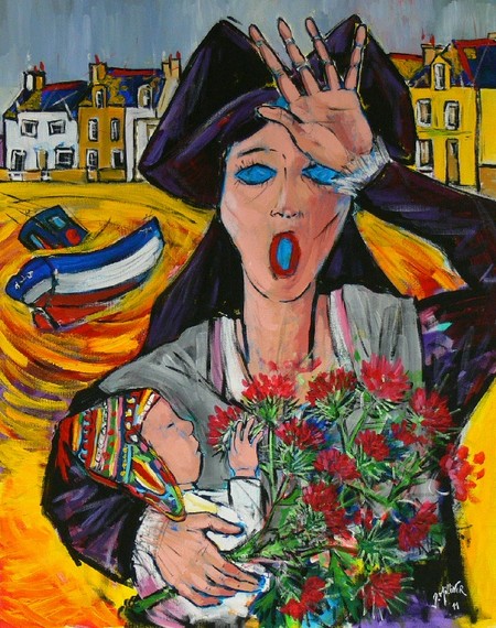 LA PLUIE VIENDRA PAR L'OUEST  (100 cm / 80 cm)  2011