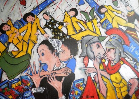 PLACE DU MARCHE  (130 cm / 97 cm)  2012