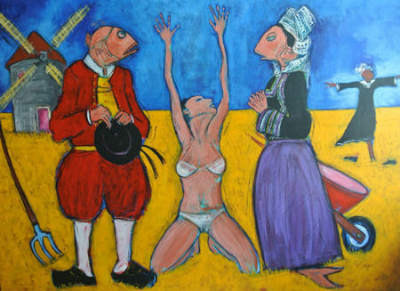 NOTRE FILLE A UN PROBLEME  (130 cm / 97 cm)  2013